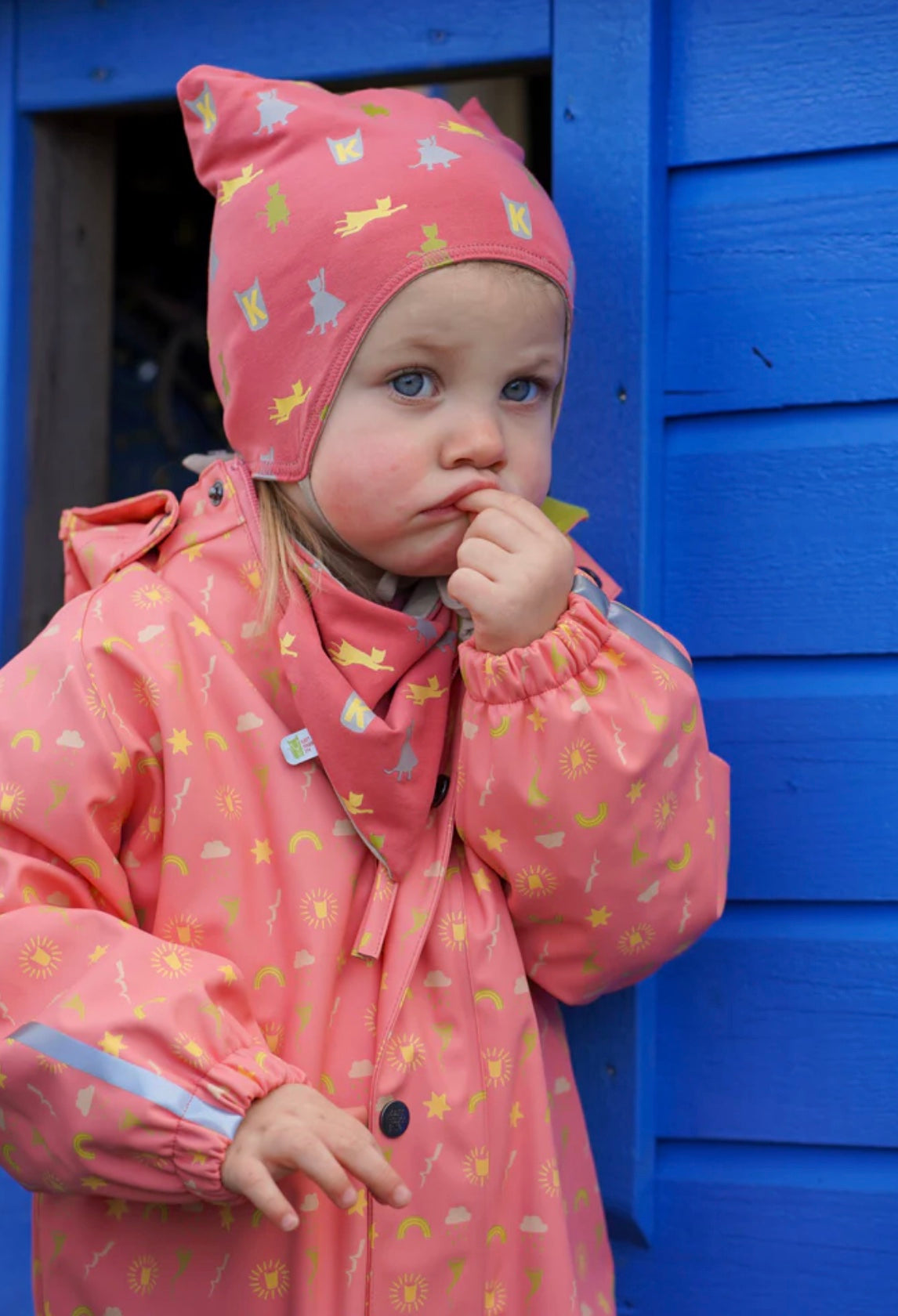 Babyregndress Dugg Stokkrose