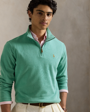 Genser Halfzip Estate Rib Deep Seafoam