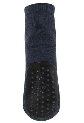 Antiskli sokker Wool Dark Denim Melange