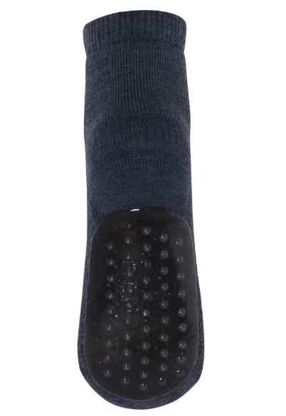 Antiskli sokker Wool Dark Denim Melange