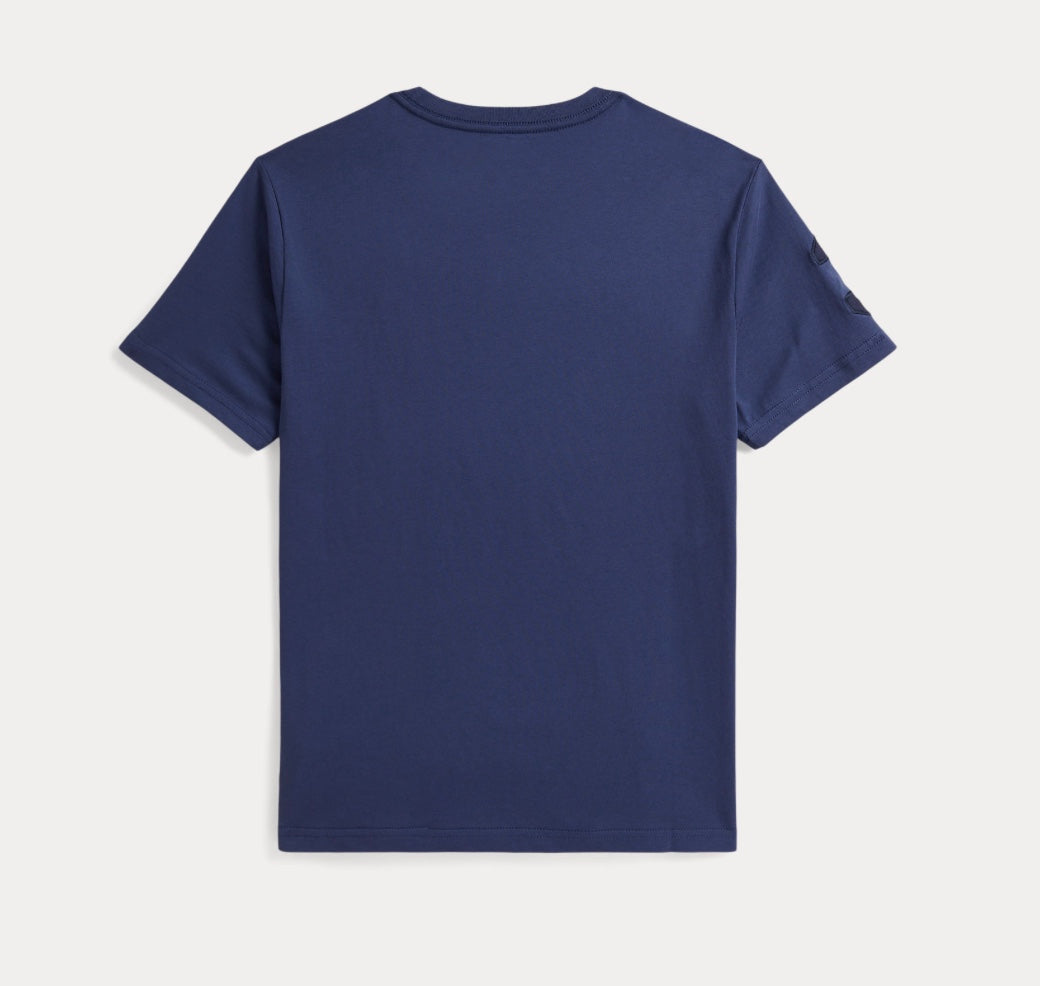 T-skjorte Poney Jersey Light Navy