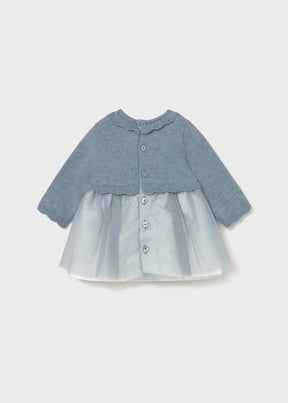 Kjole Newborn Knit/Tulle Moon