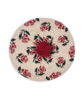 Beret Belou Knit Rose