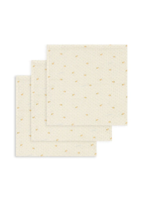 Kluter Muslin 3pk Lemon Dot