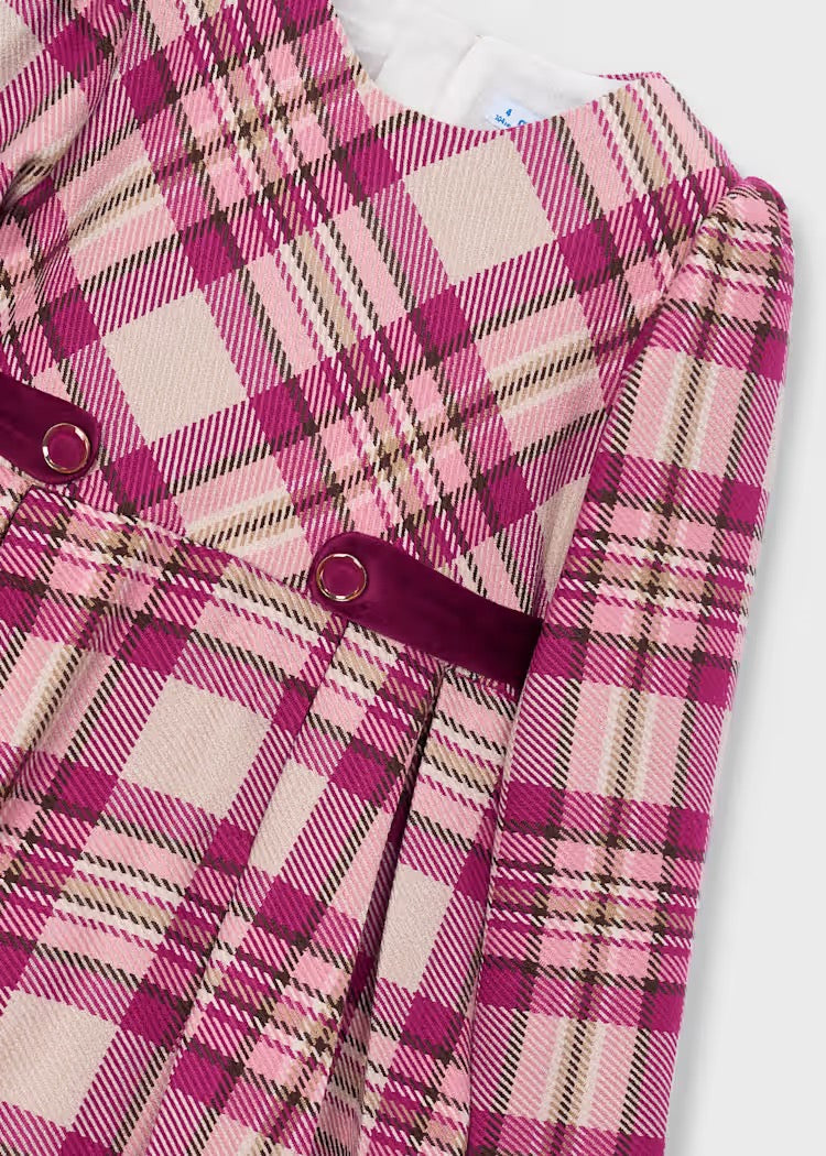 Kjole Plaid Raspberry
