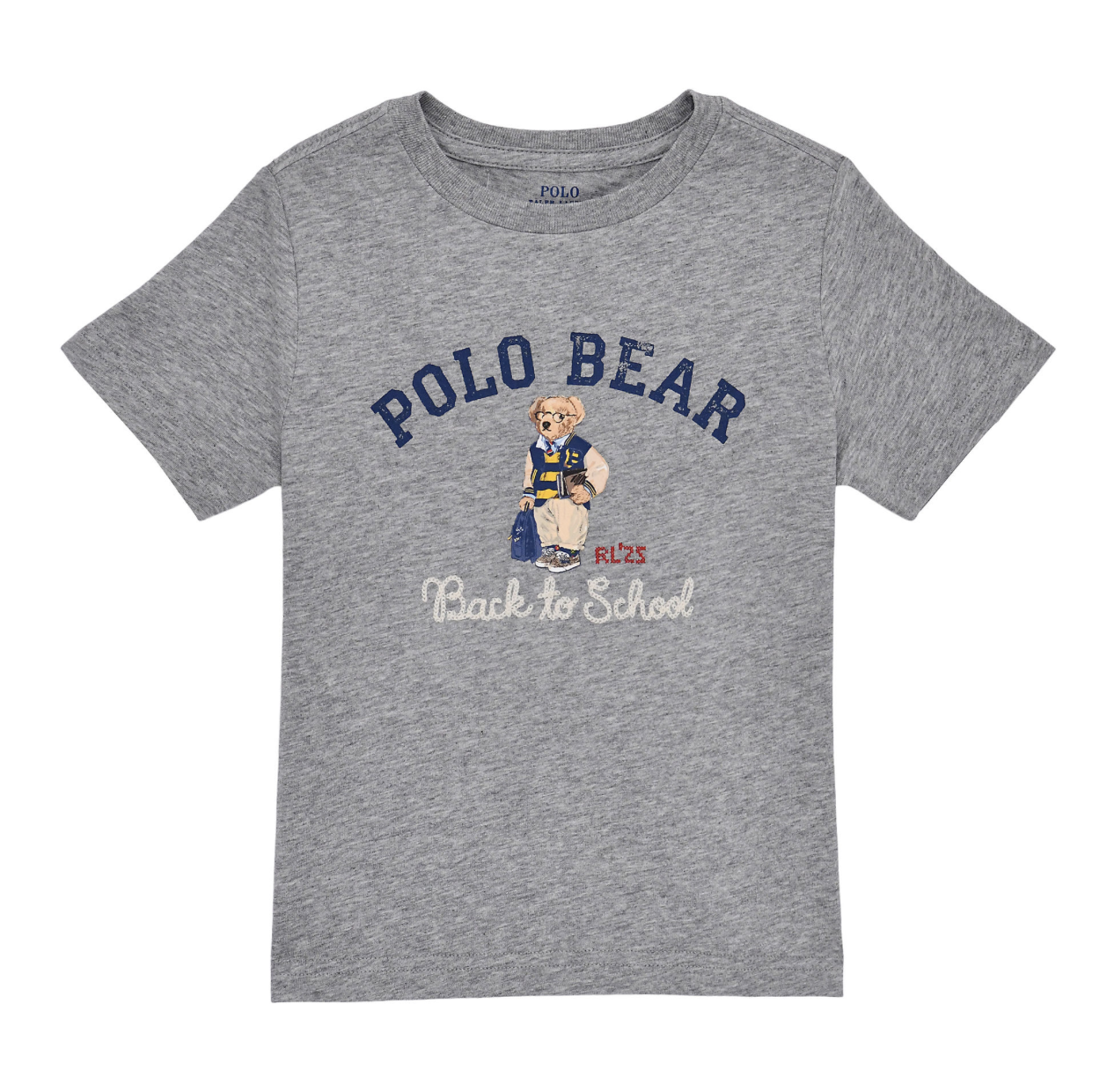 T-Skjorte Polo Bear Back To School Grey