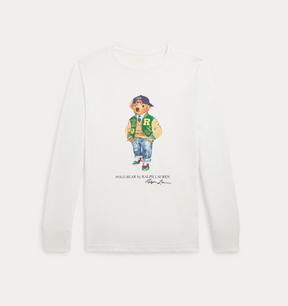 Genser Polo Bear Long Sleeve White