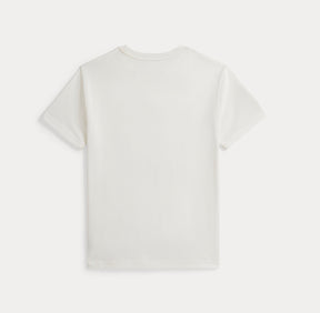 T-skjorte Poney Jersey Deckwash White