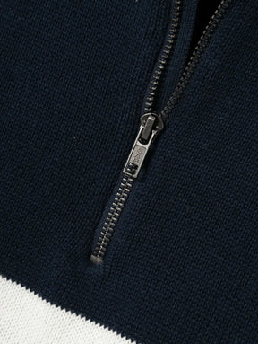 Genser Nurjo Half-zip Dark Sapphire/White Alys