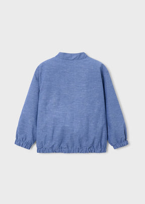 Jakke Reversible Windbreaker Linen Indigo
