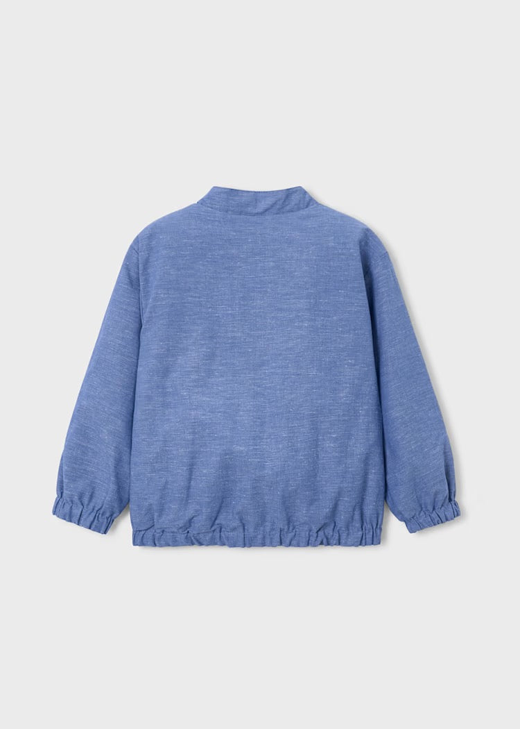 Jakke Reversible Windbreaker Linen Indigo