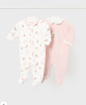 Sparkedress Velour Blomster Blush