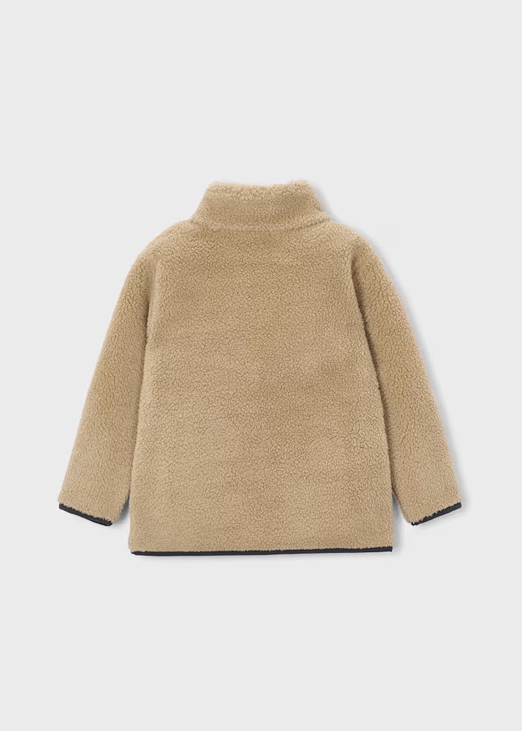 Jakke Sherpa Zip Hazelnut