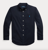 Skjorte Bomull Poplin Navy