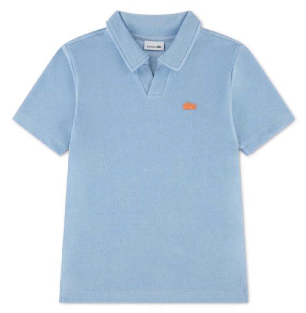 T-Skjorte Polo Terry Cloth Lacoste Chambray