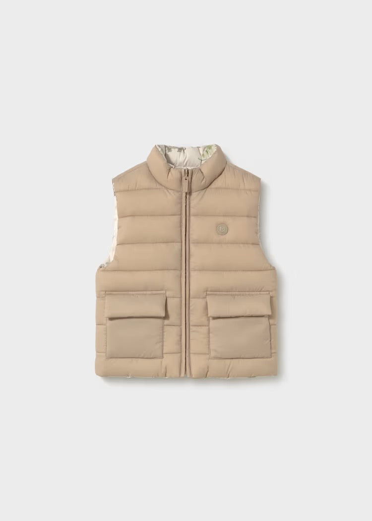 Vest Reversible Dino Dark Taupe