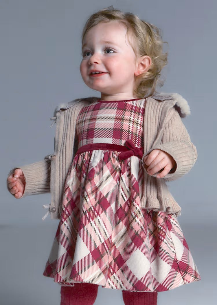 Kjole Plaid Raspberry