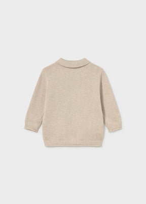 Genser Polo Knit Oat