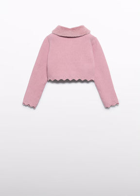 Cardigan Faux Fur Petal