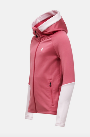Jakke Rider Essentials Midlayer Zip Hood Mountain blush / frosted blossom