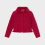 Cardigan Knitted Faux Fur Red