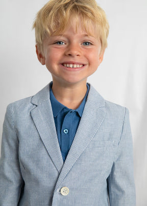 Dressjakke Linen Blue Stripes