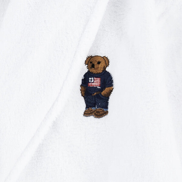 Badekåpe Polo Bear White