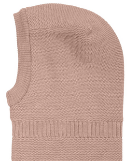 Balaclava Wool Knit Windstop Mahogany Rose