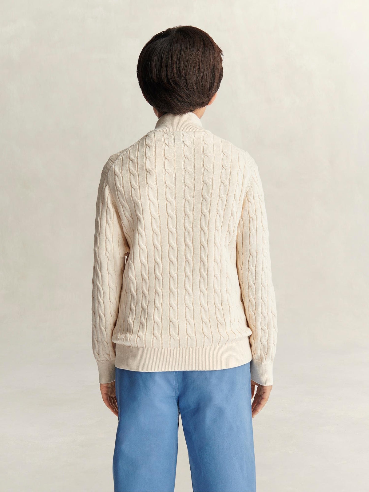 Genser Shield Half Zip Creamed White