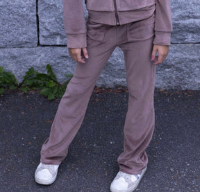 Bukse Hermine Velour Taupe