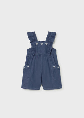 Jumpsuit Ruffled Dark Denim