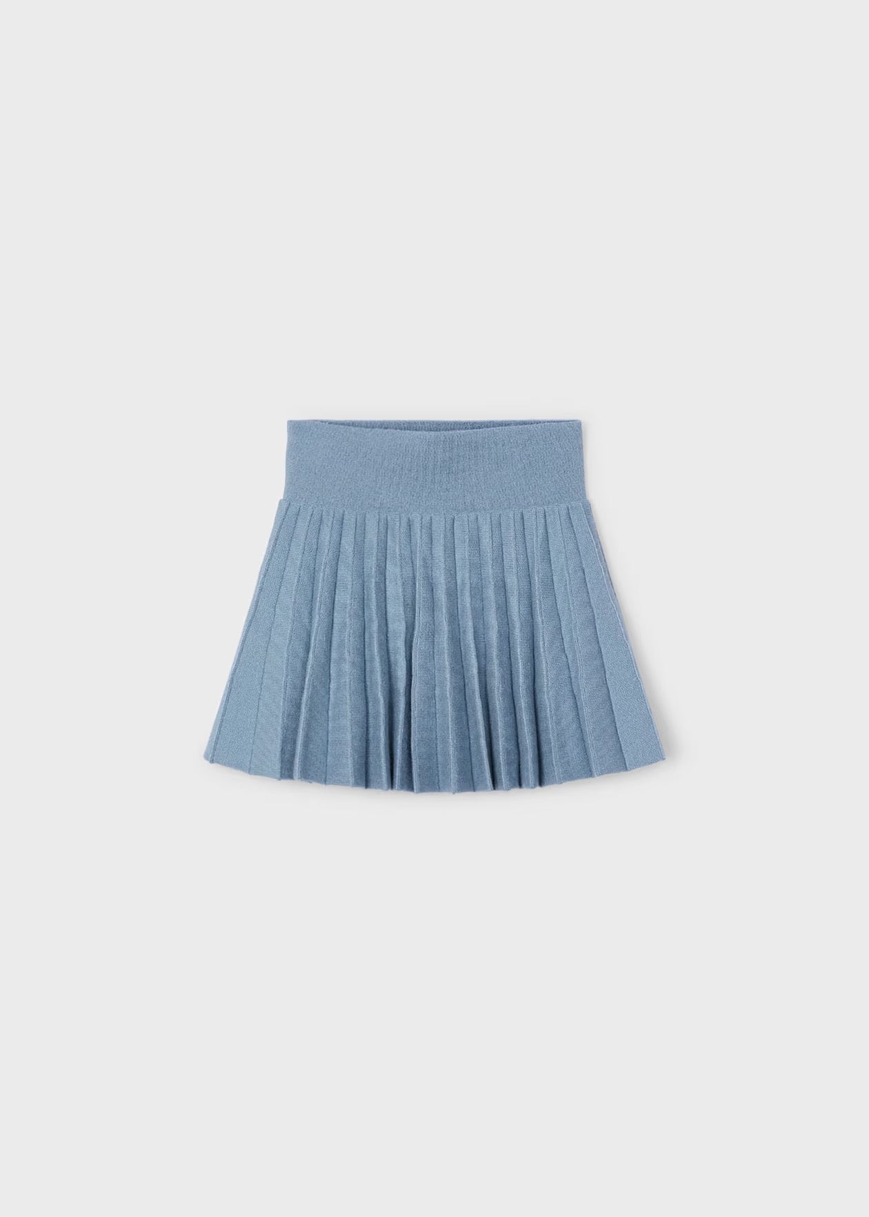 Skjørt Knit Pleated Sky Blue