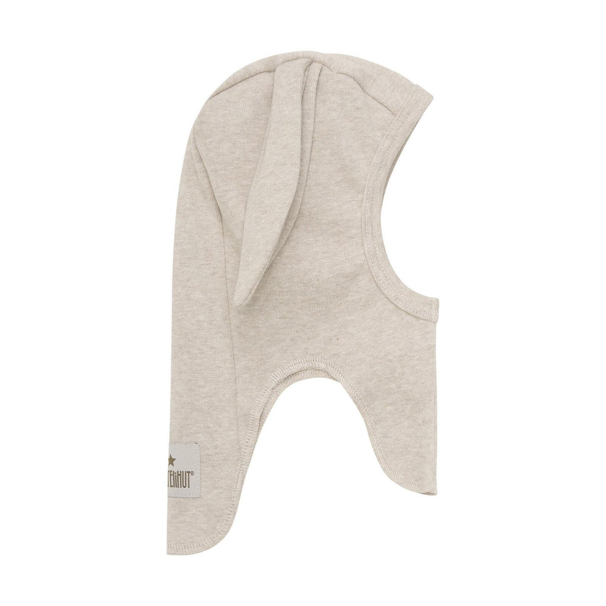 Balaclava Ears Cotton Rib Camel Melange