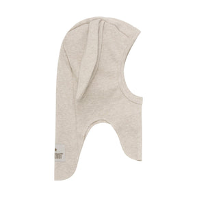 Balaclava Ears Cotton Rib Camel Melange