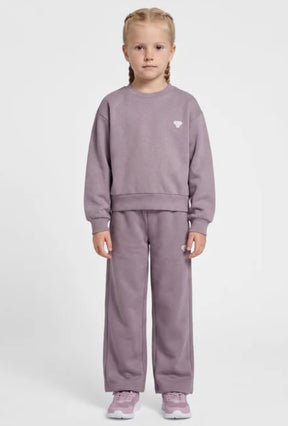 Genser Crew Neck Loose Glitter Gray Ridge