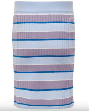 Skjørt Debbie Stripe Strikk Clear Sky
