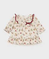 Kjole Ruffle Floral Red