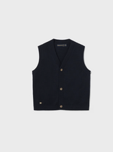 Vest Knitting Tricot Gilet Navy Blue