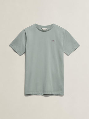 T-skjorte Shield Ss Ceramic Grey