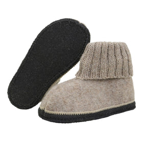 Tøfler Wool Camel Melange