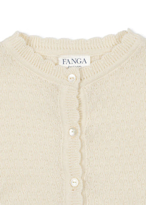 Cardigan Venti Pointelle Antique White