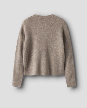 Cardigan Kleave Ls Short Knit Mocha Meringue
