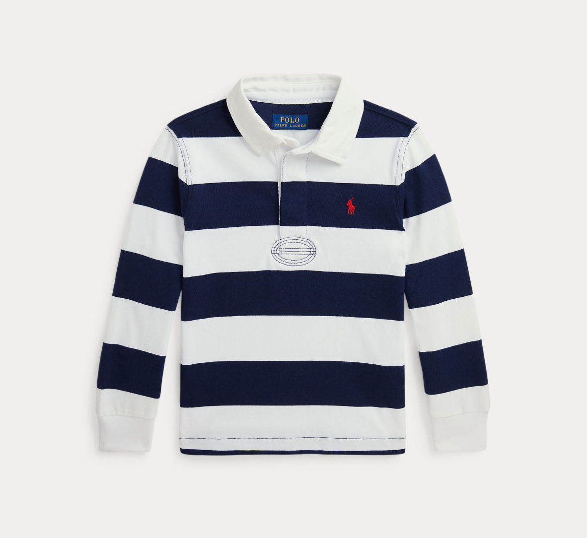 Genser Iconic Rugby White/Cruise Navy
