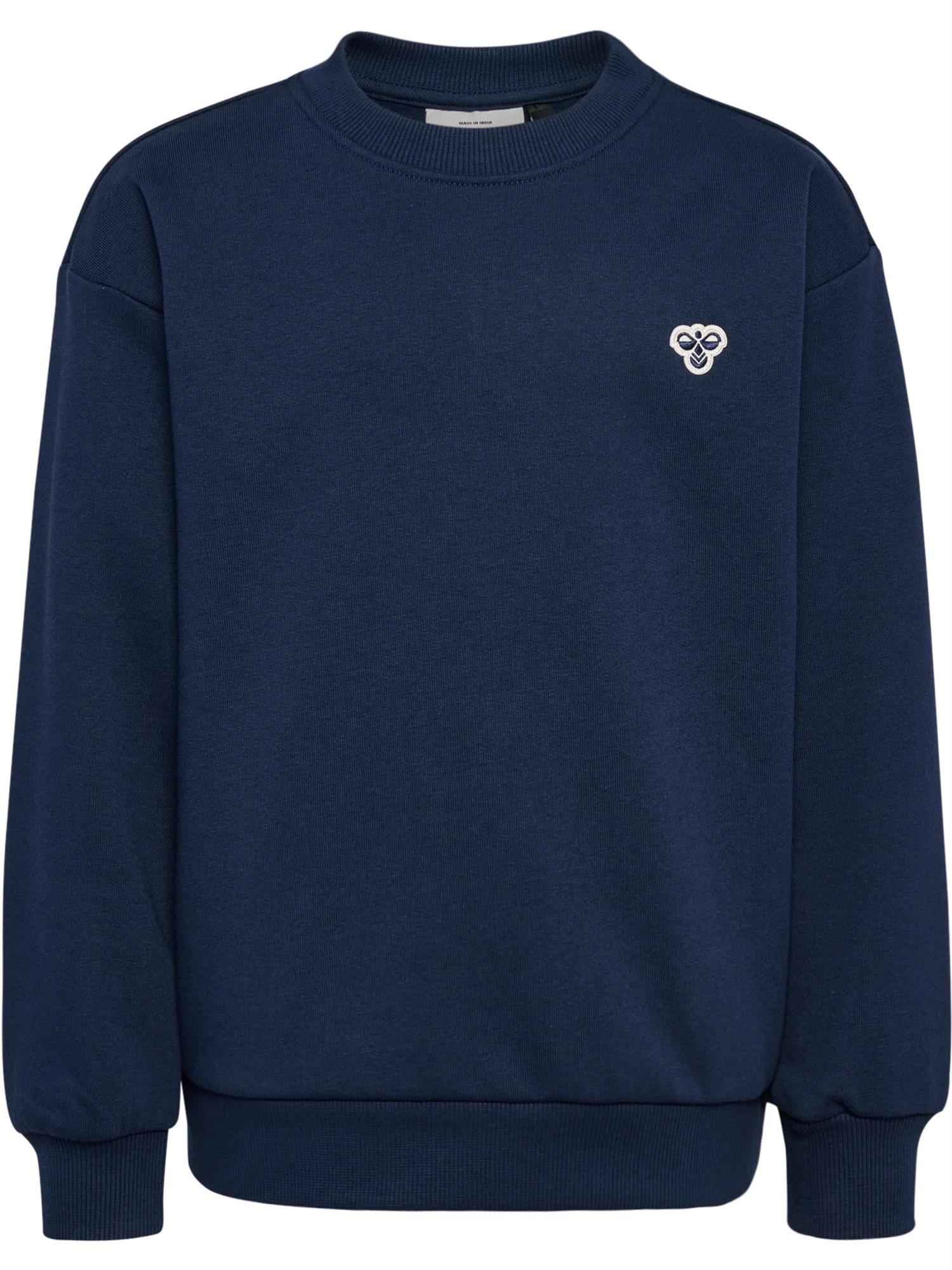 Genser Loose Crewneck Bee Dress Blues