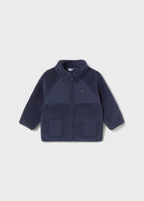 Jakke Fleece Zip Blue
