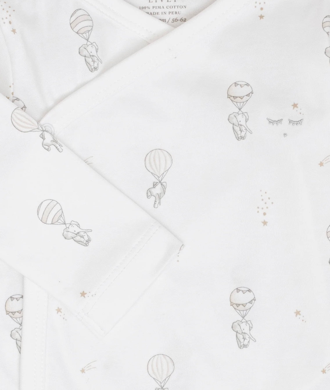 Body Crossed Flying Elephant White