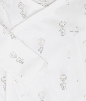 Body Crossed Flying Elephant White