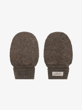 Votter Mittens Wool Fleece Brown