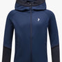 Jakke Rider Essentials Midlayer Zip Hood Blue Shadow/Blue Shadow