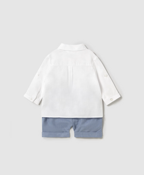 Sett Shorts M/Vest Linen Rivi